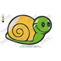 Awesome Snail Embroidery Design